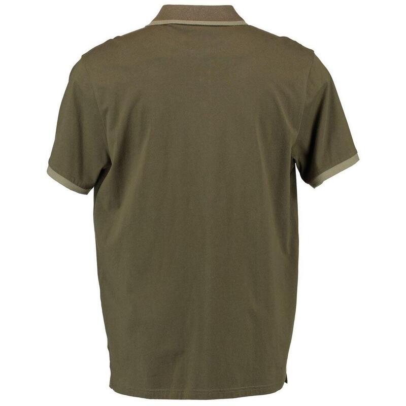 OS Trachten® Polo-Shirt mit Motiv "Wildschwein/Sau" Jagdshirt mit Knopfkragen