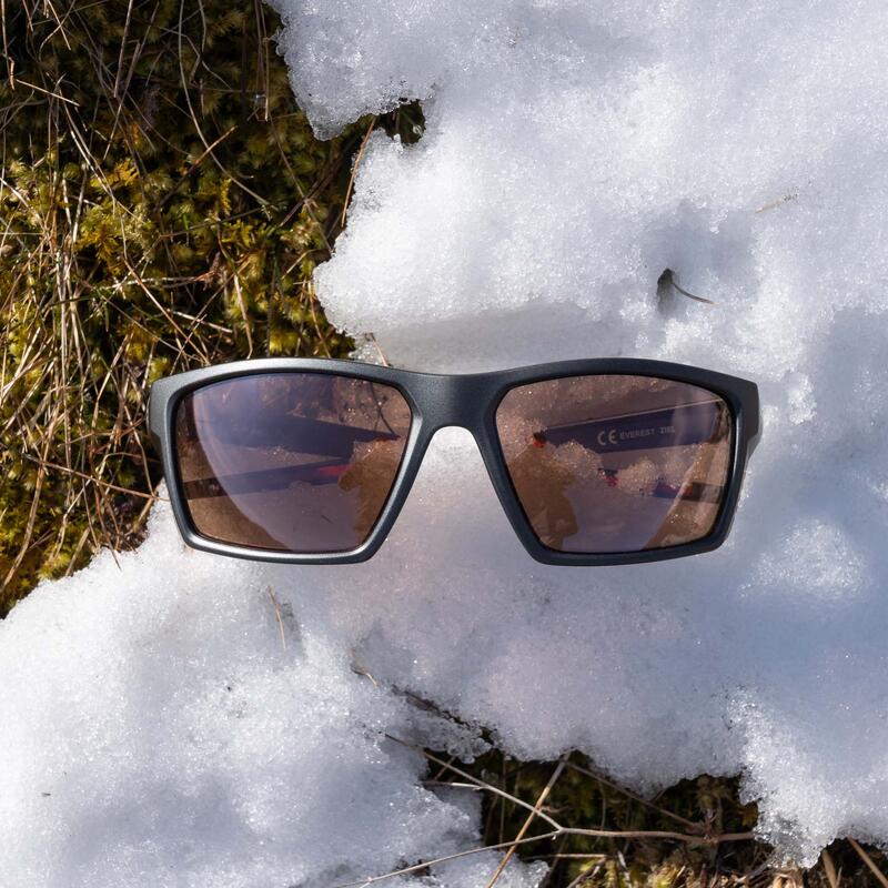 Occhiali da sole sportivi uomo EVEREST grigio lenti anti UV e infrarossi