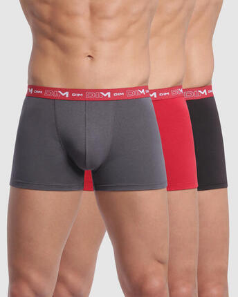Lot de 3 Boxer DIM Coton Stretch