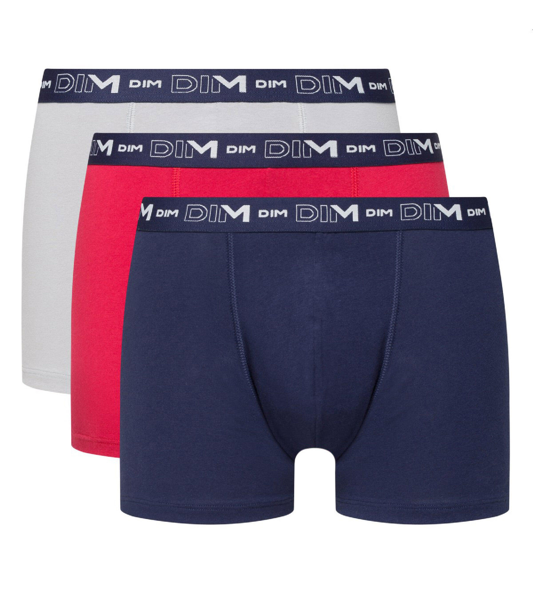 Lot de 3 Boxer DIM Coton Stretch 3/6