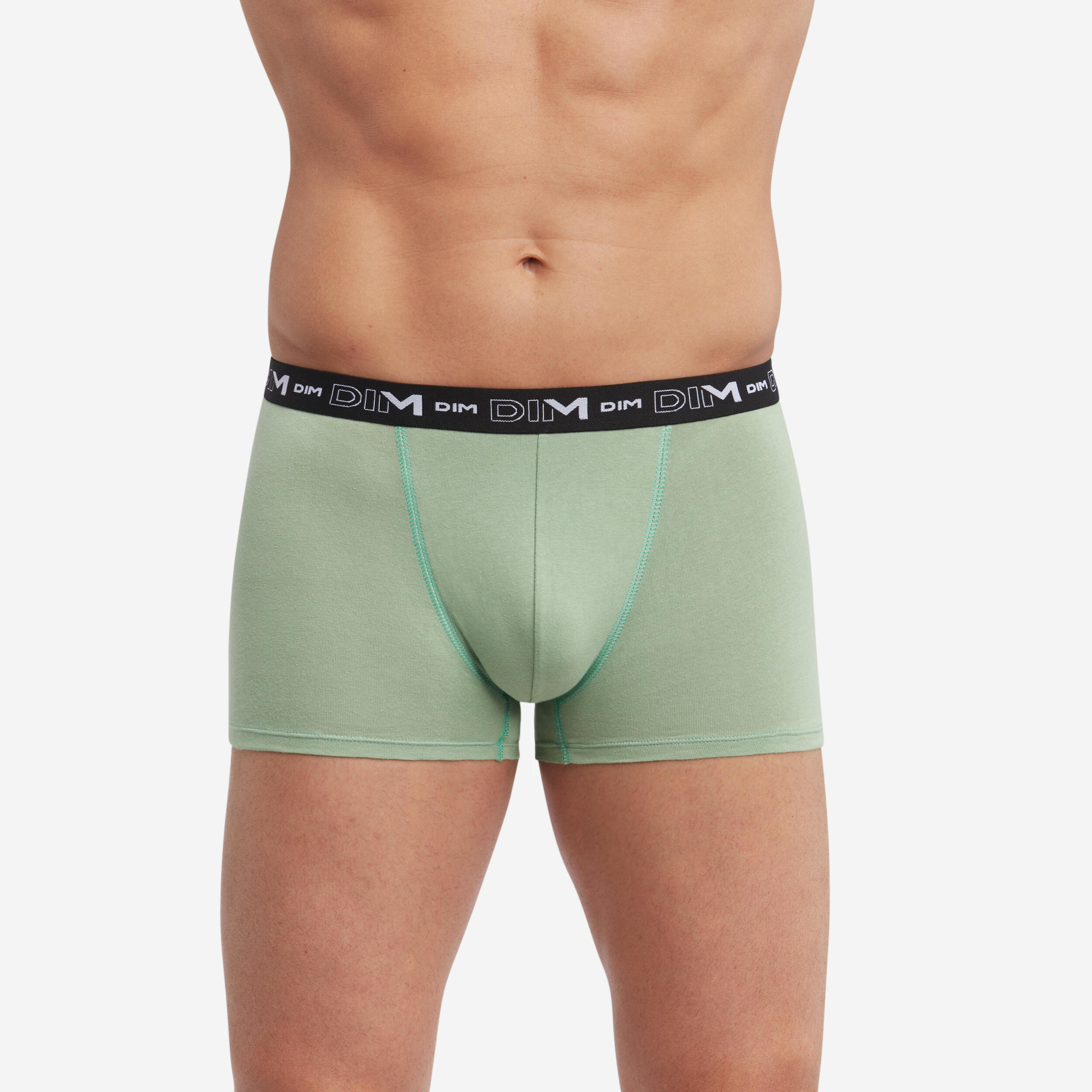 Lot de 3 Boxers Vert/Gris/Orange Homme Dim D6596 3/5
