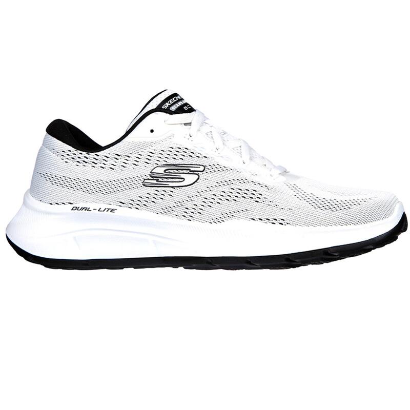 Zapatillas Deportivas Caminar Hombre Skechers 232522_WBK Blancas con Cordones