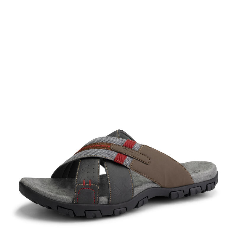 Leren wandelslippers - Profielzool voor extra grip - Heren - Solsvik