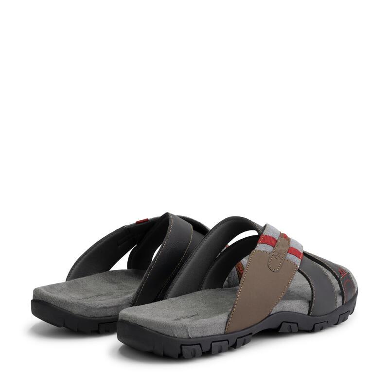 Leren wandelslippers - Profielzool voor extra grip - Heren - Solsvik