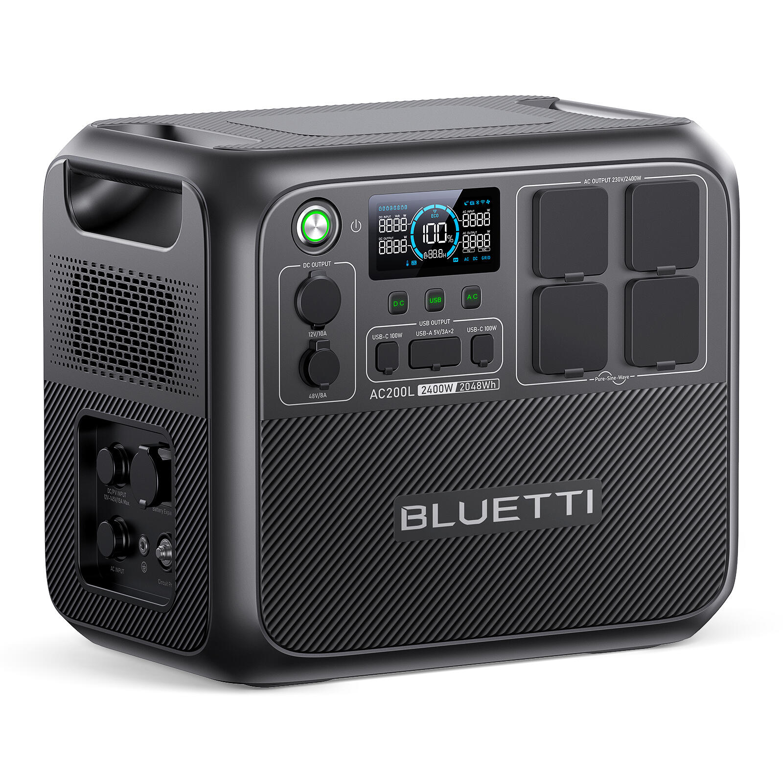 BLUETTI BLUETTI AC200L 2400W Portable Power Station 2048Wh LiFePO4 for Home Use