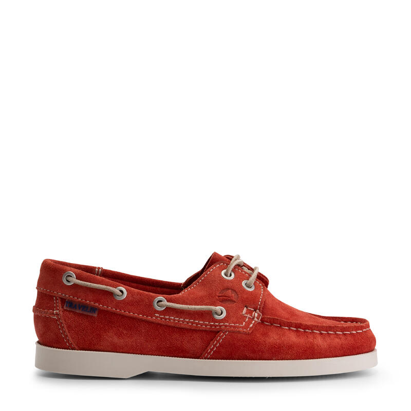 Chaussures bateau en daim - Semelle en caoutchouc - Femmes - Penzance