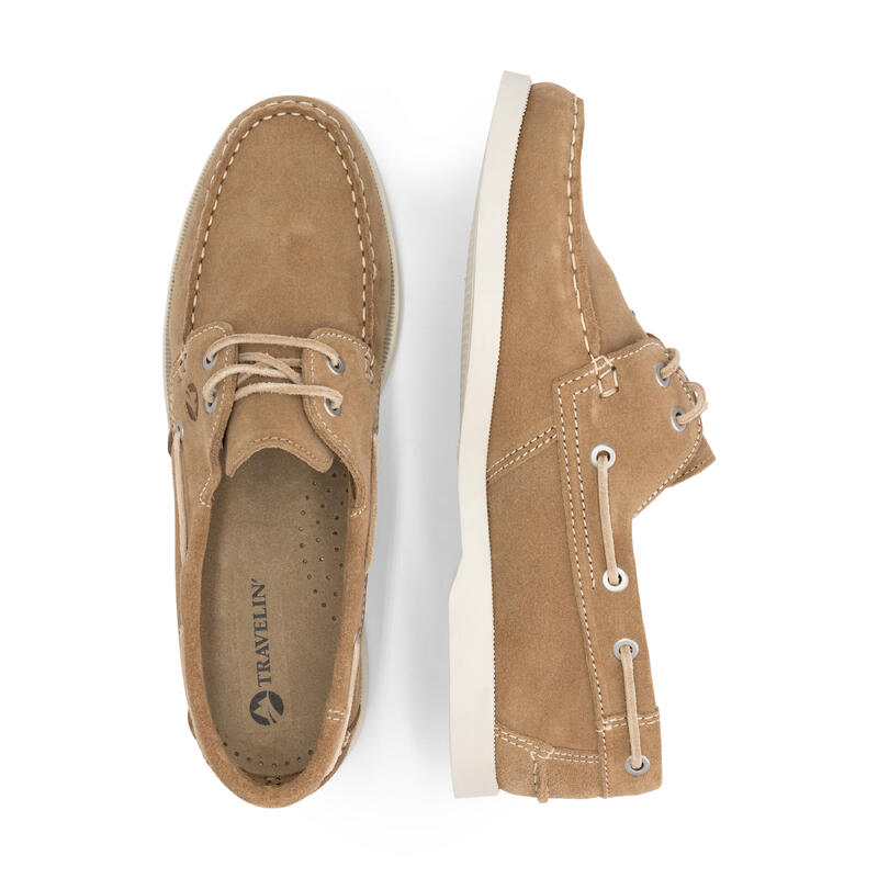 Chaussures bateau en daim - Semelle en caoutchouc - Hommes - Penzance