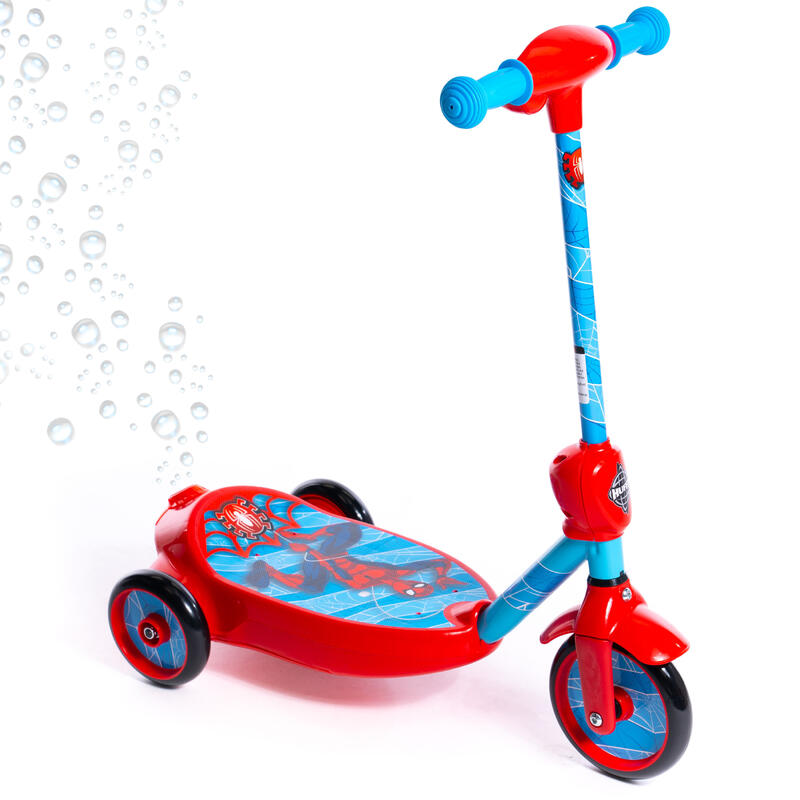 Trottinette électrique Huffy Marvel Spiderman Bubble pour enfants de 3 à 5 ans