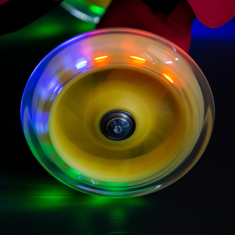 Koloběžka tříkolová NILS Fun HLB07 4v1 žlutá/červená