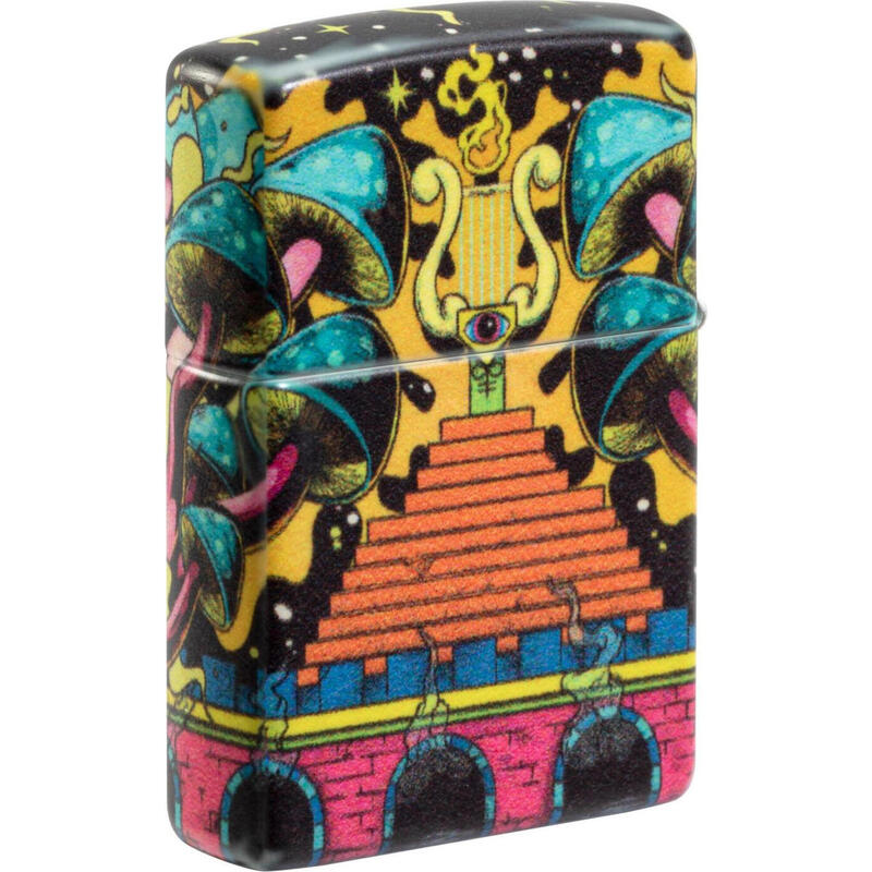 ZIPPO Benzinfeuerzeug "Skull Design" in bunt color 540°