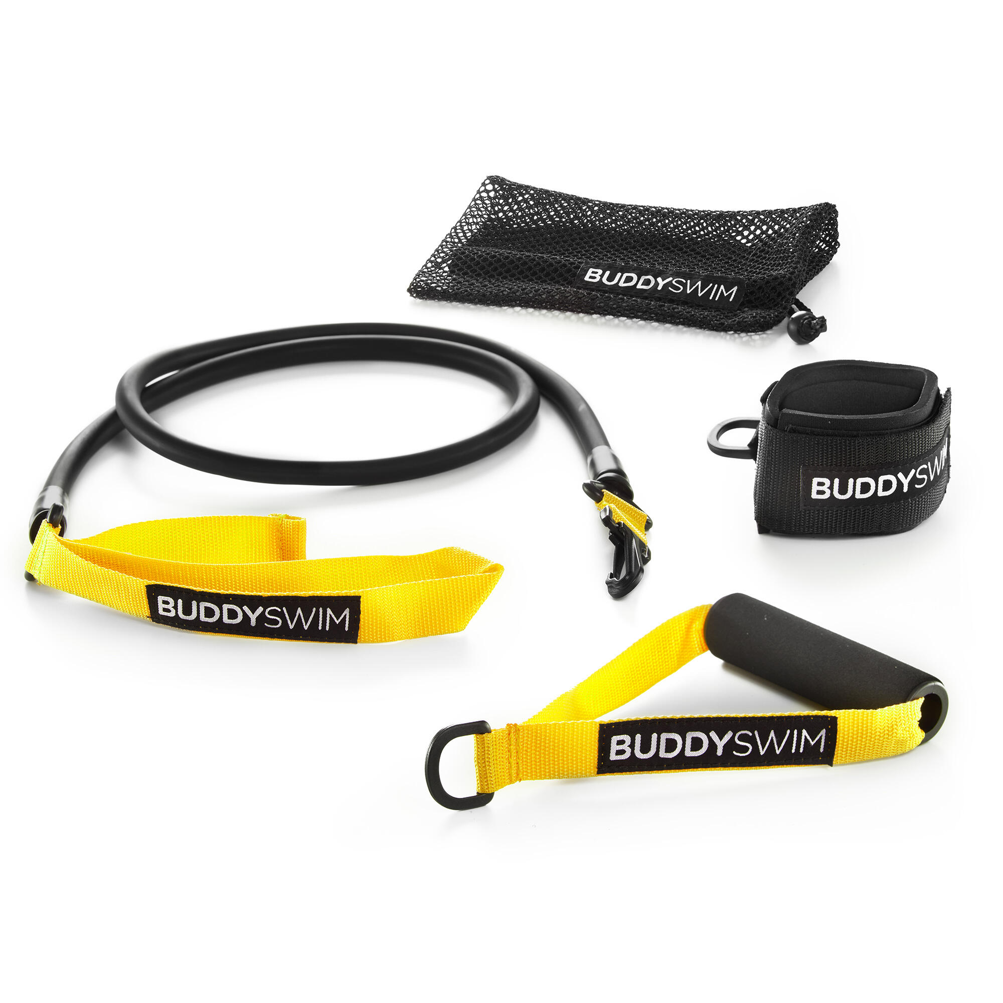 BUDDYSWIM Gomme di resistenza Impugnatura e cavigliera intercambiabili Buddyswim Giallo
