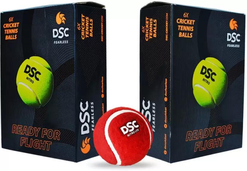 DSC Nitro Leichtgummi-Tennisball, 2er-Pack, Rot – Lernball 5/5