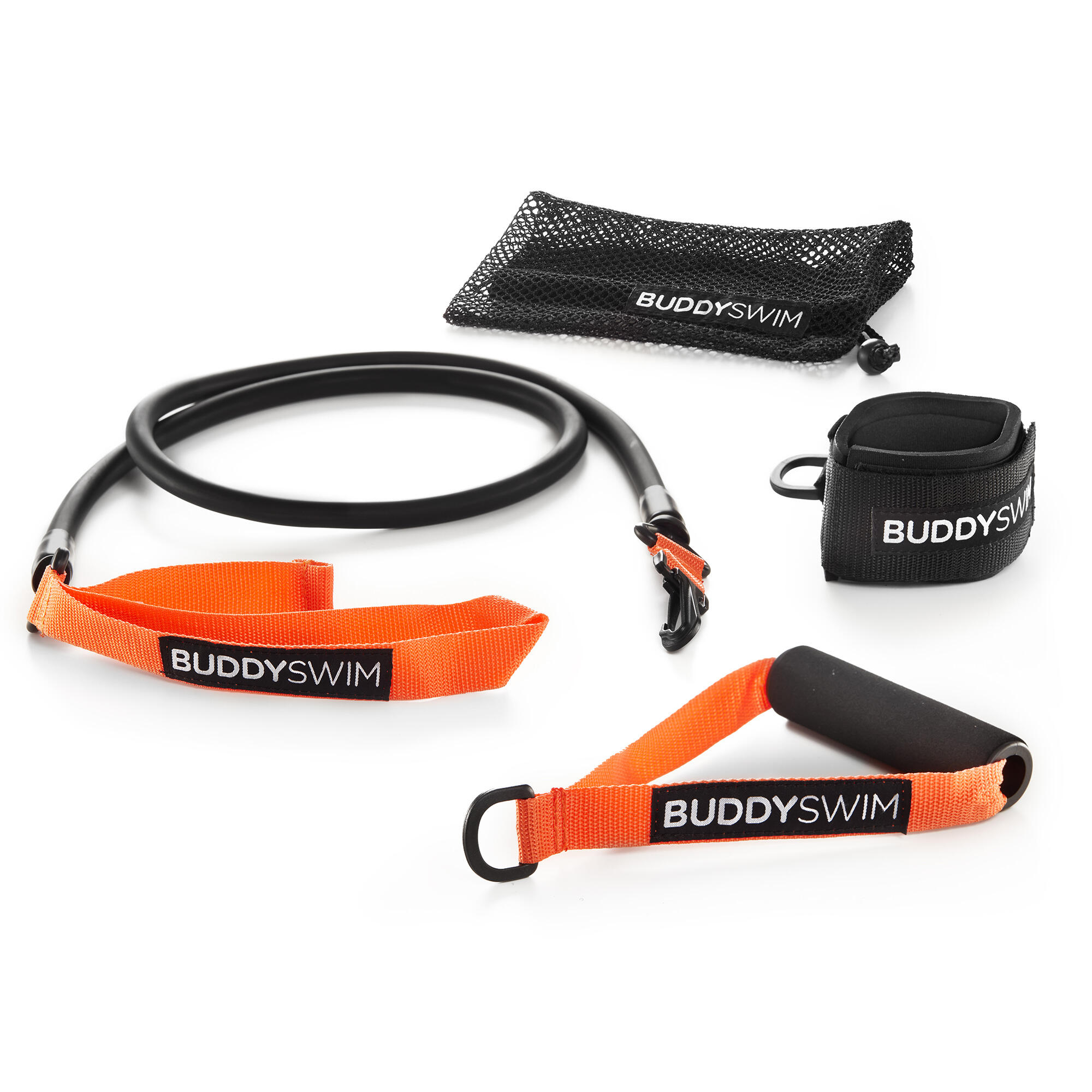 BUDDYSWIM Gomme di resistenza Impugnatura e cavigliera intercambiabili Buddyswim Arancione