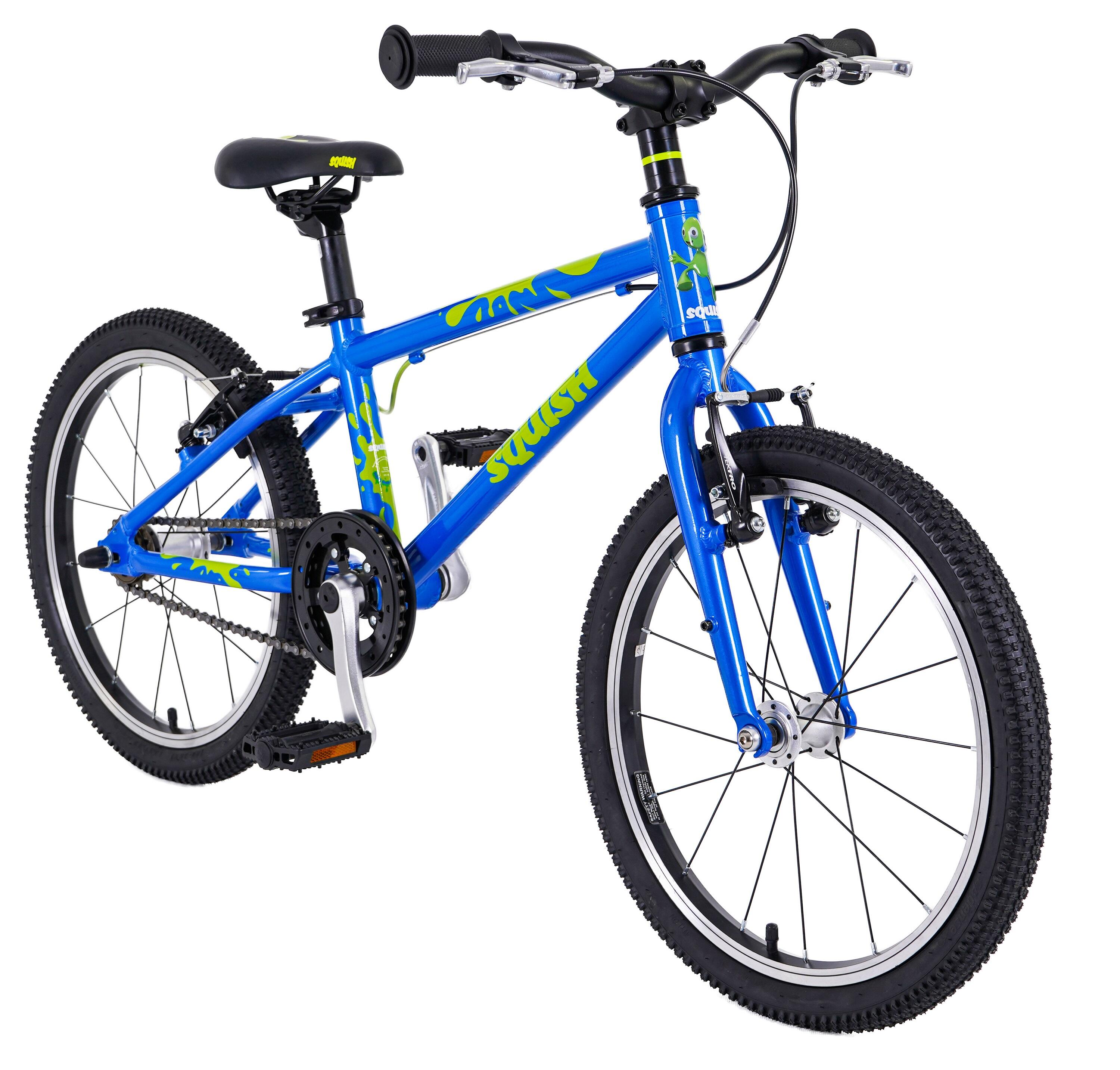 18" Wheel Lightweight Hybrid Bike Blue 1/8