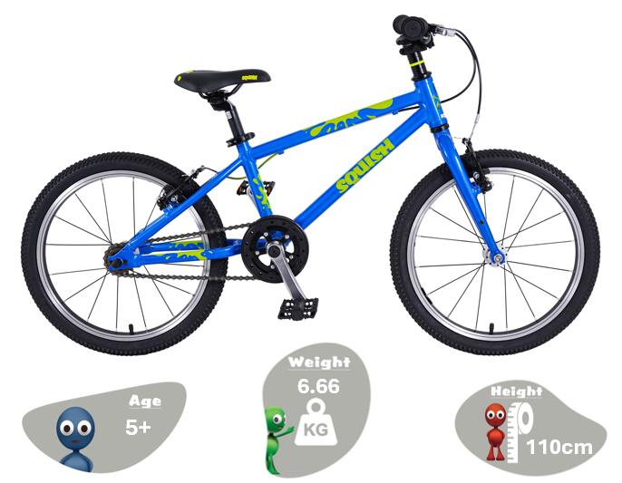 18" Wheel Lightweight Hybrid Bike Blue 2/8