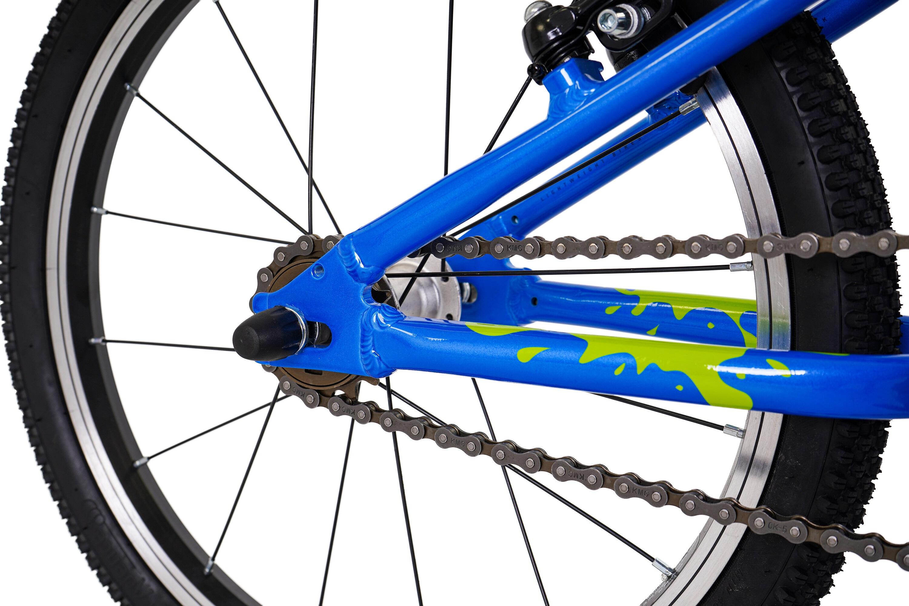 18" Wheel Lightweight Hybrid Bike Blue 4/8