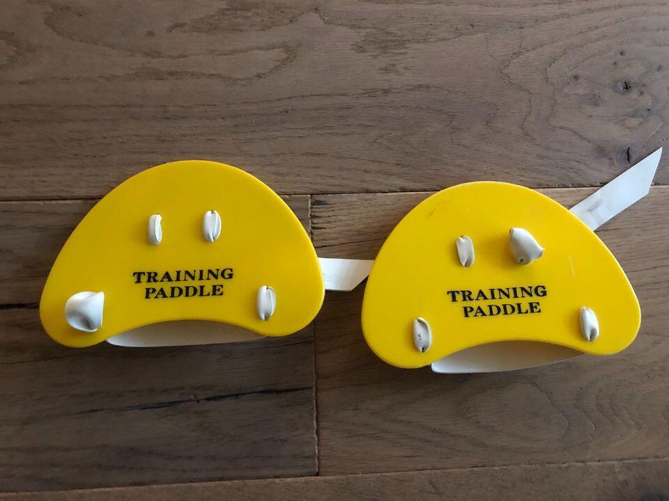 Pagaies de natation Malmsten Finger Jaune 3/3