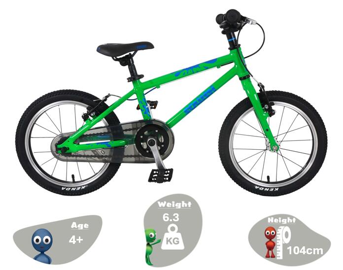 16" Wheel Lightweight Hybrid Bike Green 2/8
