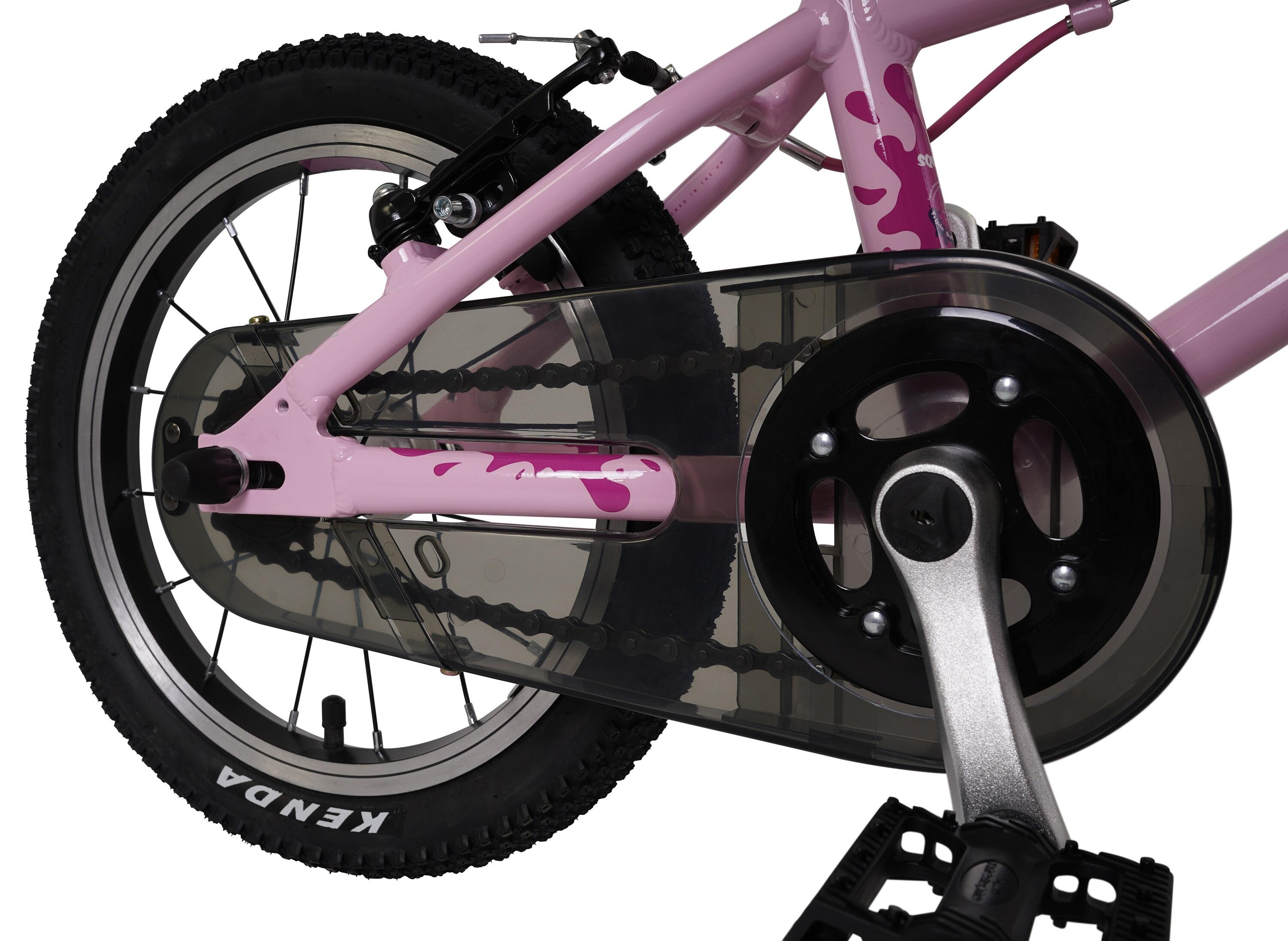 14" Wheel Lightweight Hybrid Bike Pink 4/8