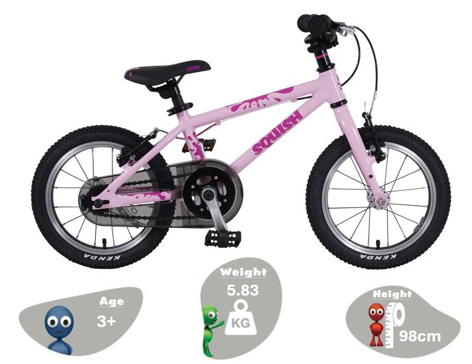14" Wheel Lightweight Hybrid Bike Pink 2/8