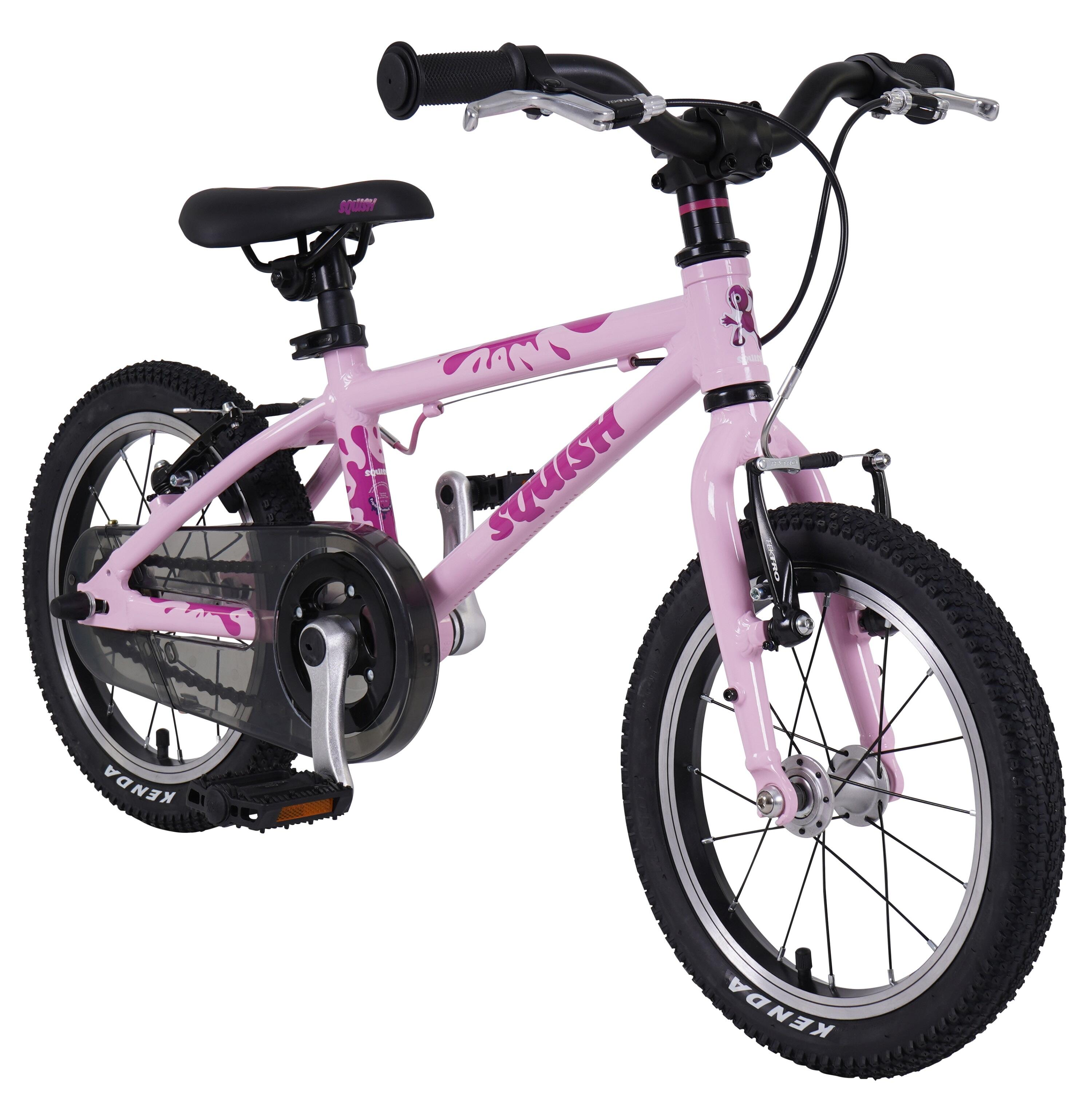 14" Wheel Lightweight Hybrid Bike Pink 1/8