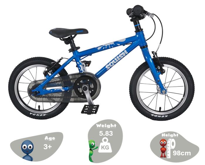 14" Wheel Lightweight Hybrid Bike Blue 2/8