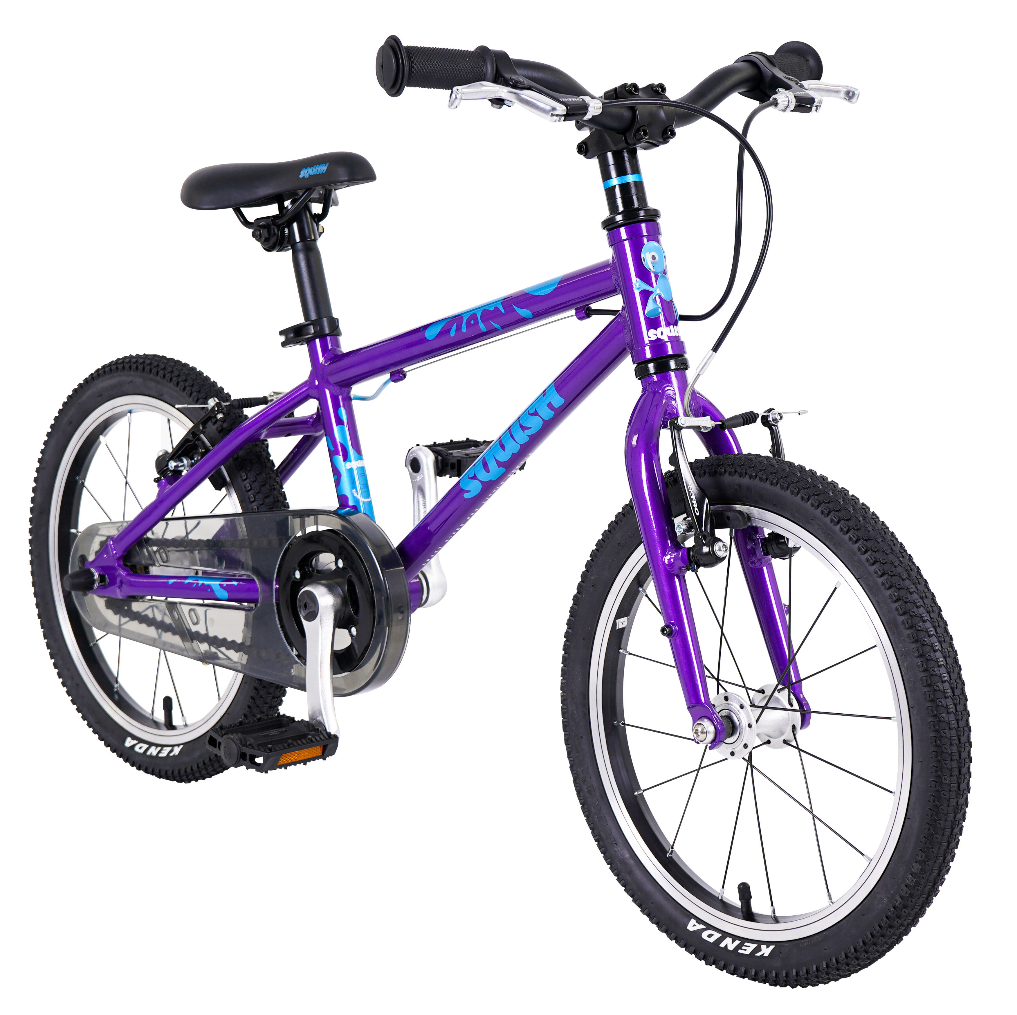 16 Wheel Lightweight Hybrid Bike Purple SQUISH Decathlon