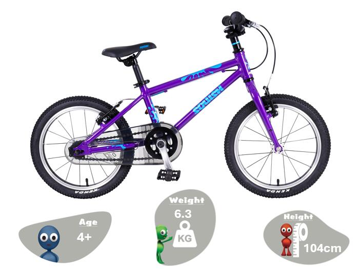 16" Wheel Lightweight Hybrid Bike Purple 2/8