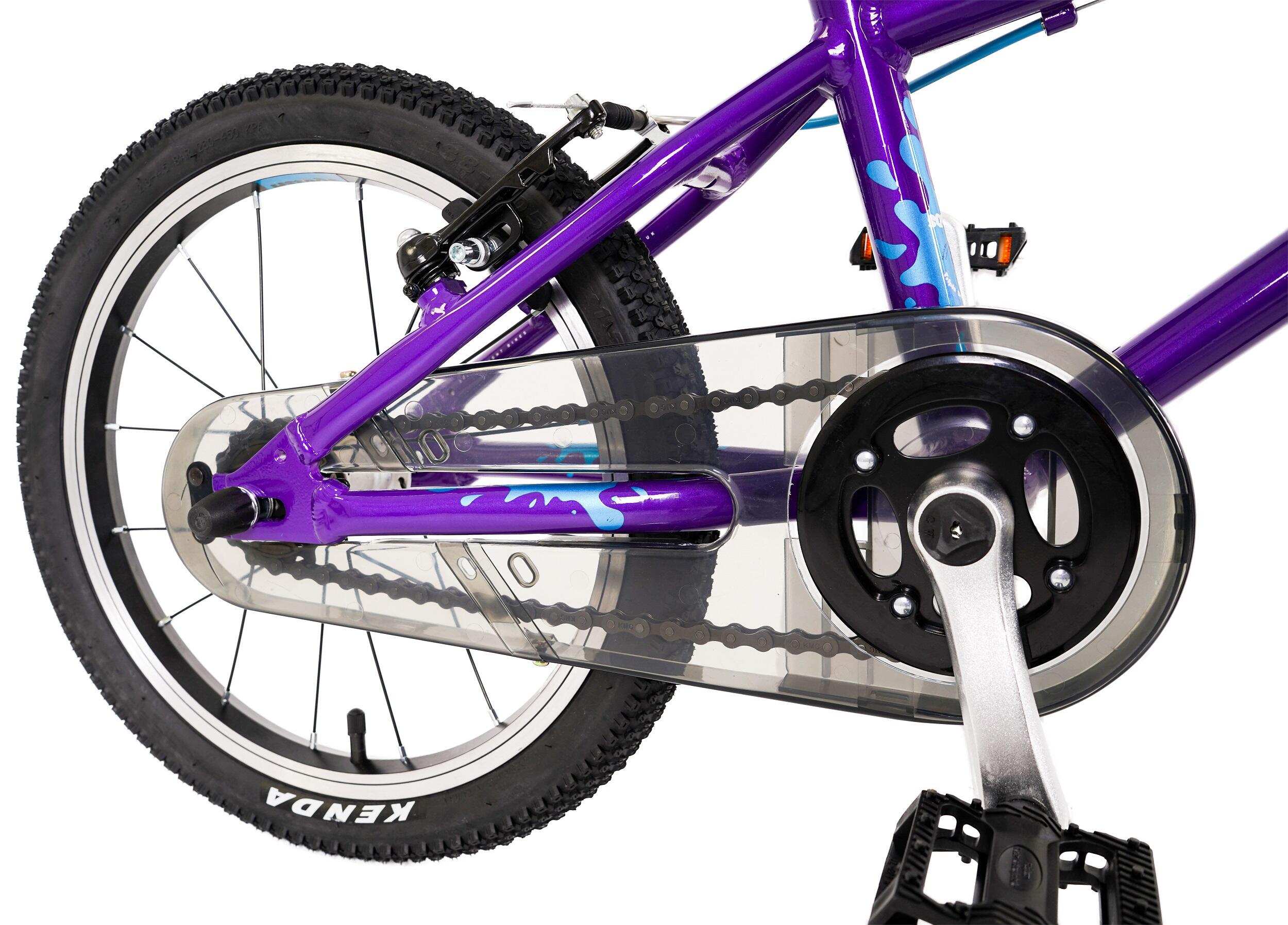 16" Wheel Lightweight Hybrid Bike Purple 4/8