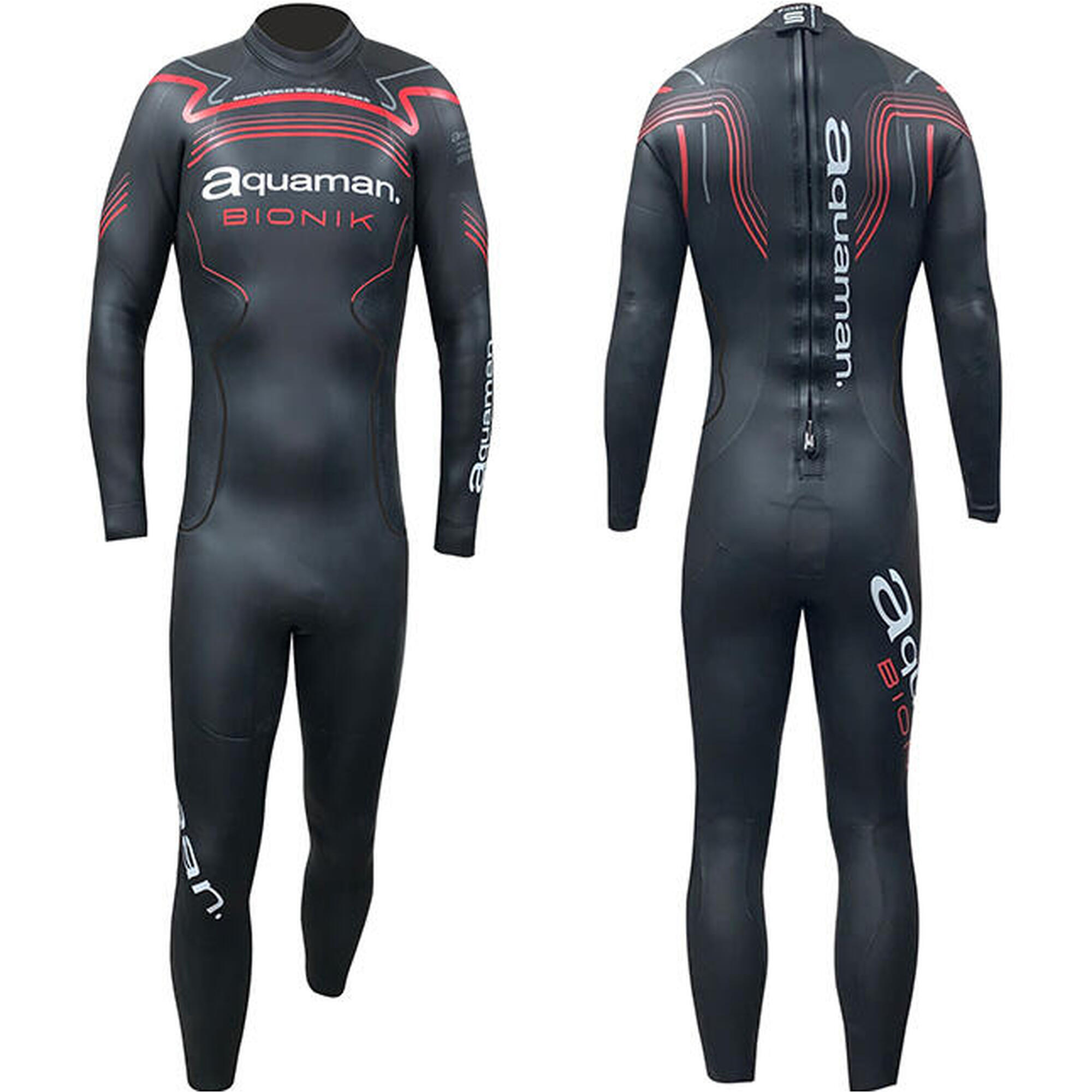Aquaman - Bionik Homme - Combinaison Néoprène - Noir|rouge - 36 Xs - Decathlon