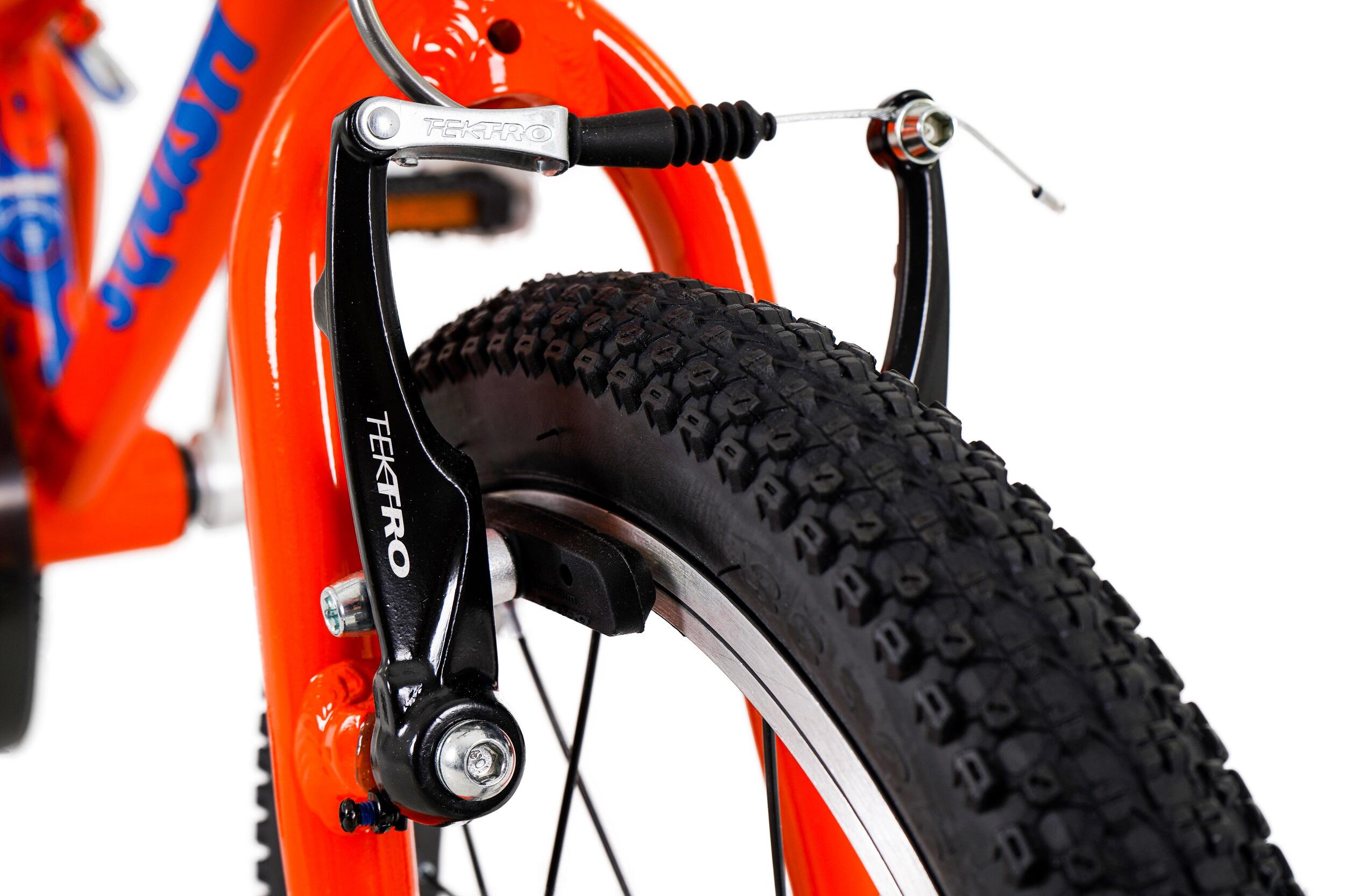 14" Wheel Lightweight Hybrid Bike Orange 4/8