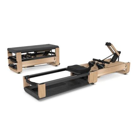 Seconde vie Rameur Domyos Woodrower 3 en 1, pliant, auto-alimenté,