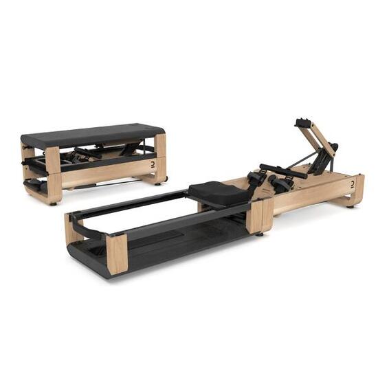 Seconde vie Rameur Domyos Woodrower 3 en 1, pliant, auto-alimenté,