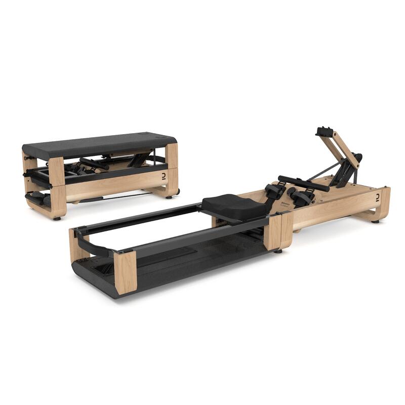 Seconde vie - Rameur domyos woodrower 3 en 1, pliant,... - TRÈS BON