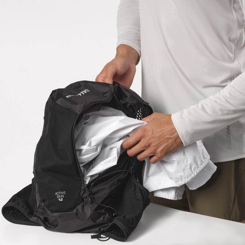 Salomon Rucsac Alergare Unisex Active Skin 12 Set Negru