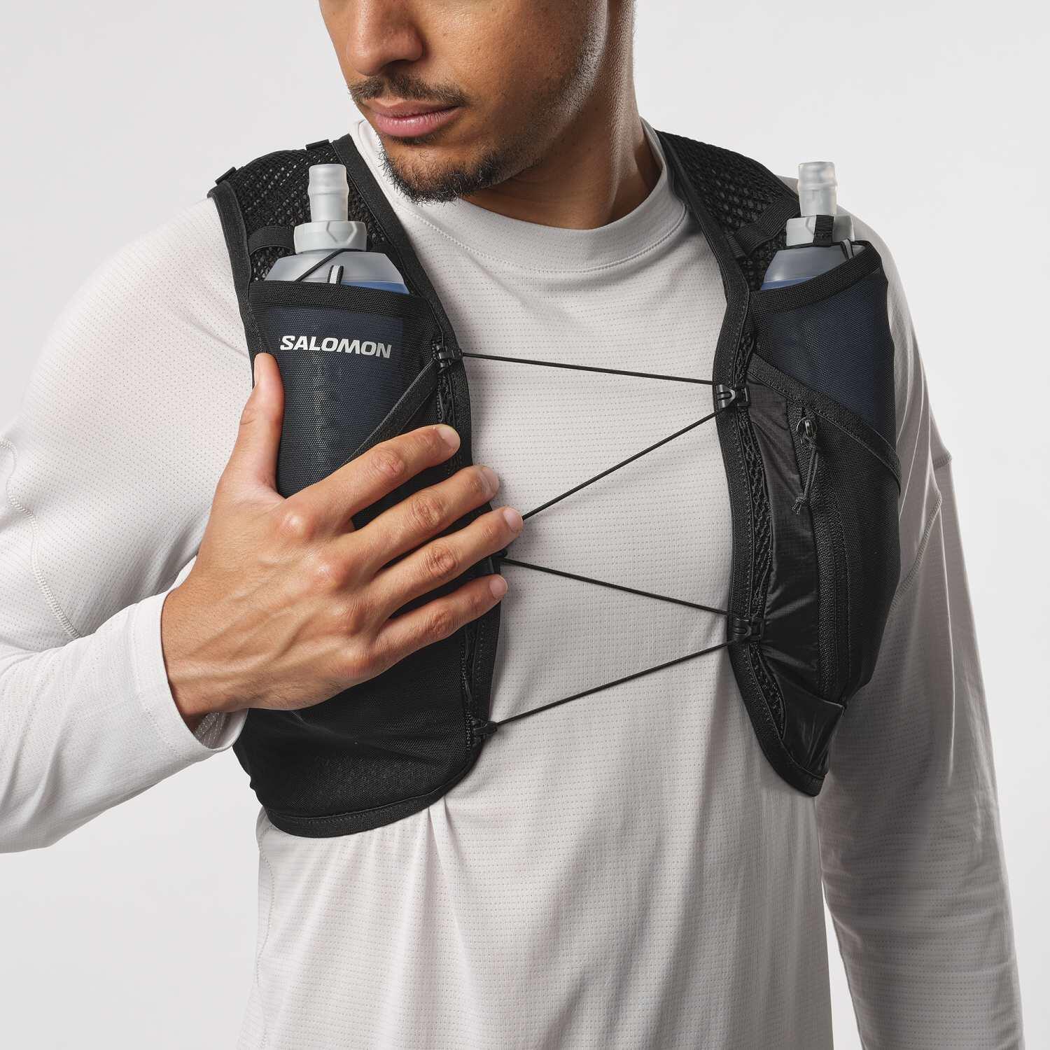 Sac à Dos de Trail Salomon "ACTIVE SKIN 4 SET" XL Noir 2/7