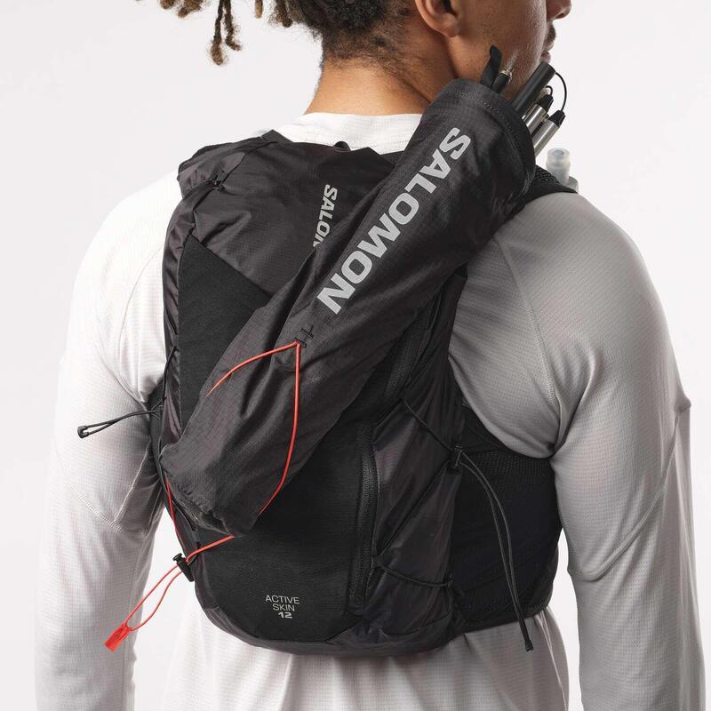 Salomon Rucsac Alergare Unisex Active Skin 12 Set Negru