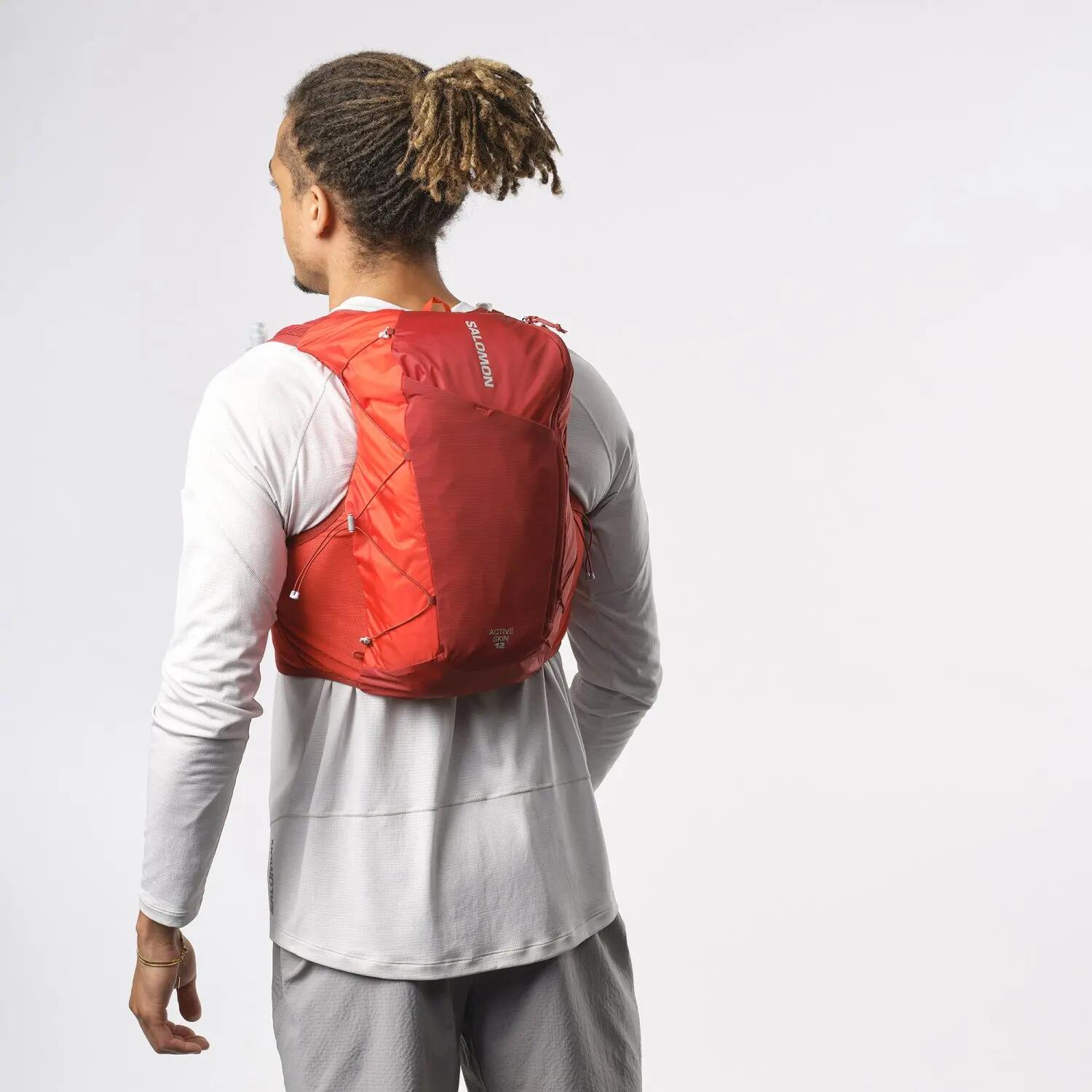 Salomon Rucsac Alergare Unisex Active Skin 12 Set Rosu 4/4