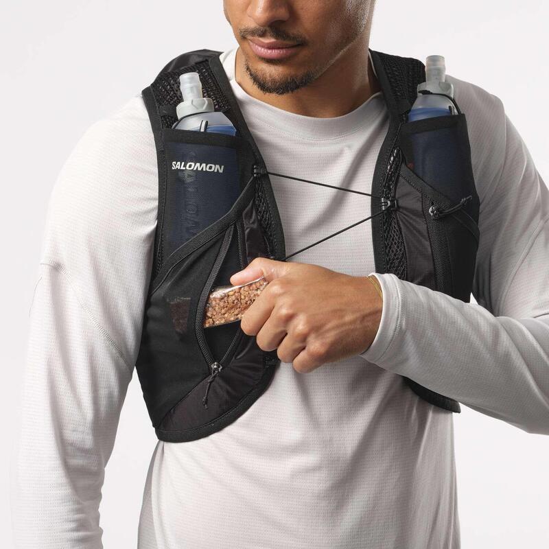 Salomon Rucsac Alergare Unisex Active Skin 12 Set Negru