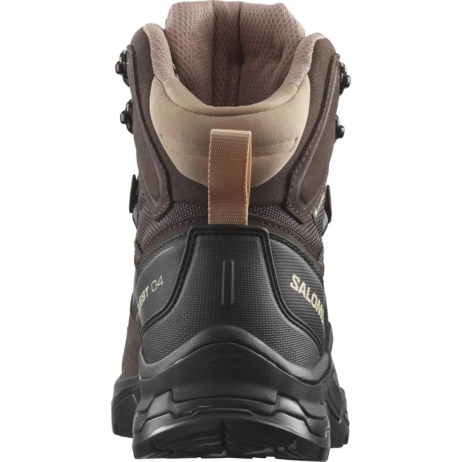 Salomon Ghete Drumetie Femei Quest 4 Gore-Tex Maro 4/7