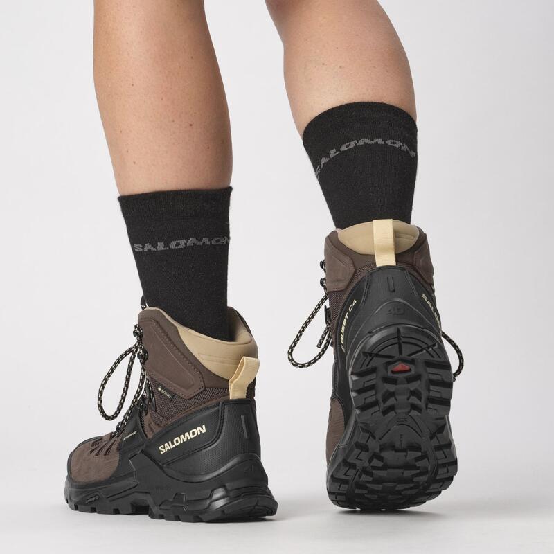 Salomon Ghete Drumetie Femei Quest 4 Gore-Tex Maro