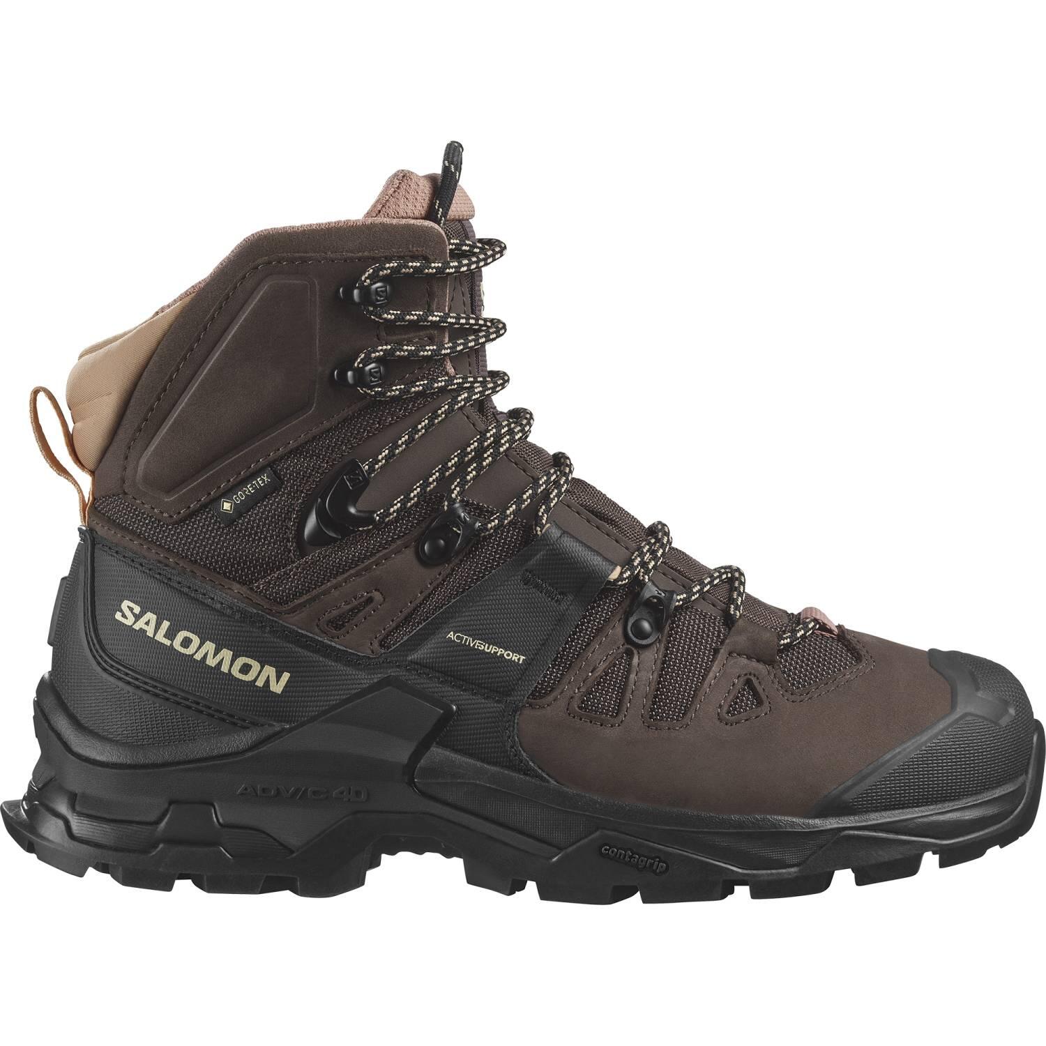 Salomon Ghete Drumetie Femei Quest 4 Gore-Tex Maro