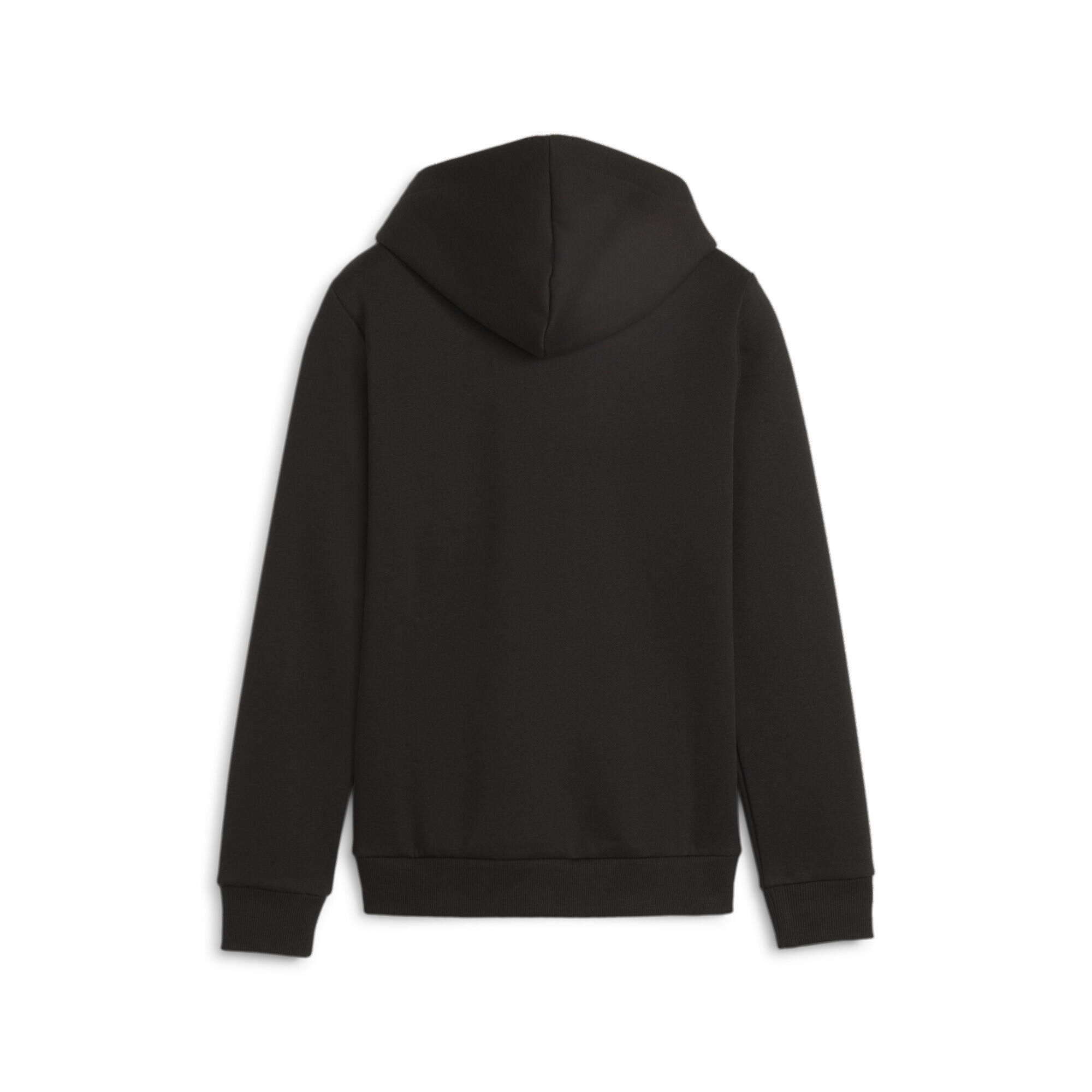 Essentials+ Two-Tone Big Logo Hoodie Jungen PUMA Black Lime Sheen 5/6