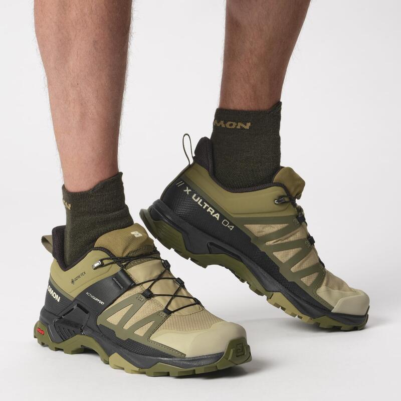 Salomon Pantofi Drumetie Barbati X Ultra 4 Gore-Tex Verde