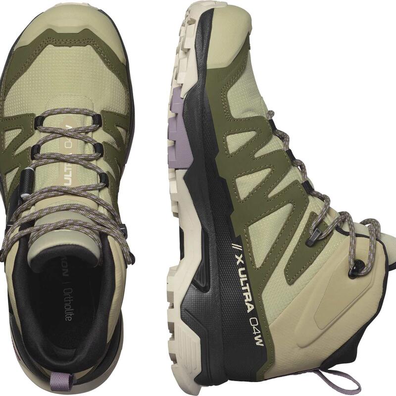 Salomon Ghete Drumetie Femei X Ultra 4 Mid Gore-Tex Verde