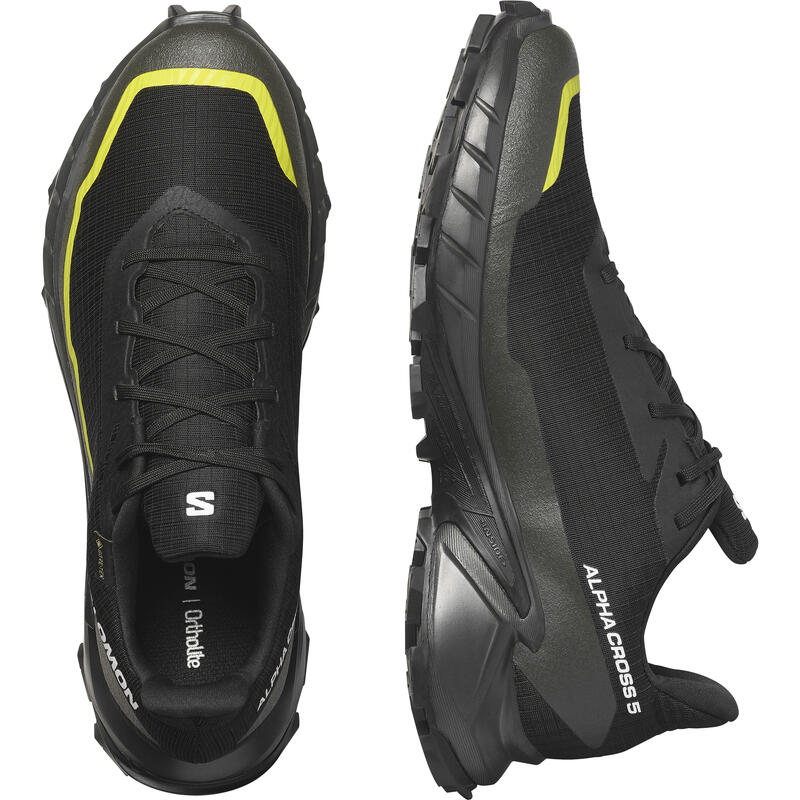 Salomon Pantofi Alergare Barbati Alphacross 5 Gore-Tex Negru