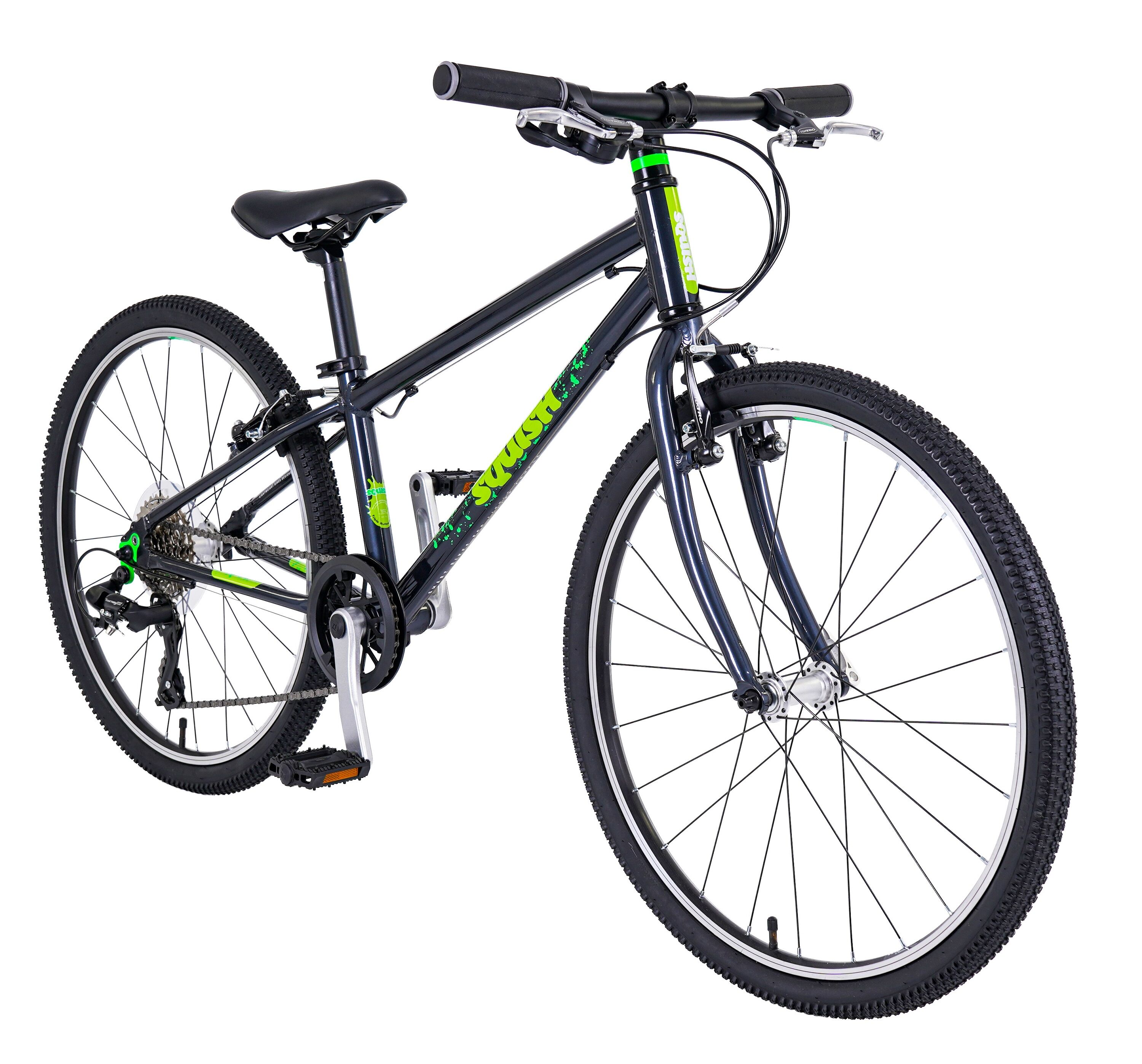 SQUISH 24" Wheel Lightweight Hybrid Bike Dark Grey