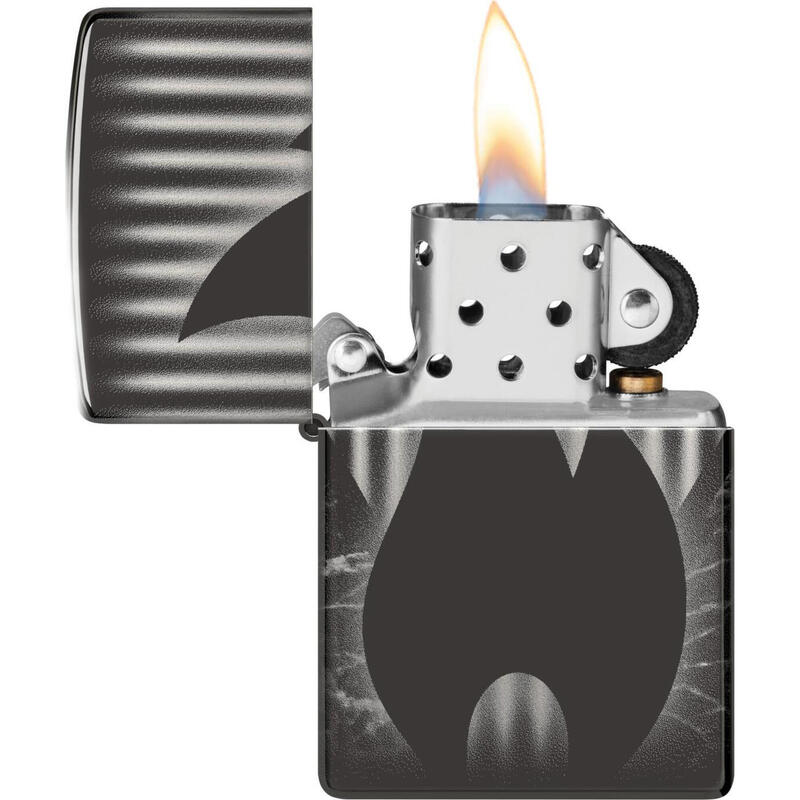 ZIPPO Benzinfeuerzeug "Zippo Flame" in schwarz