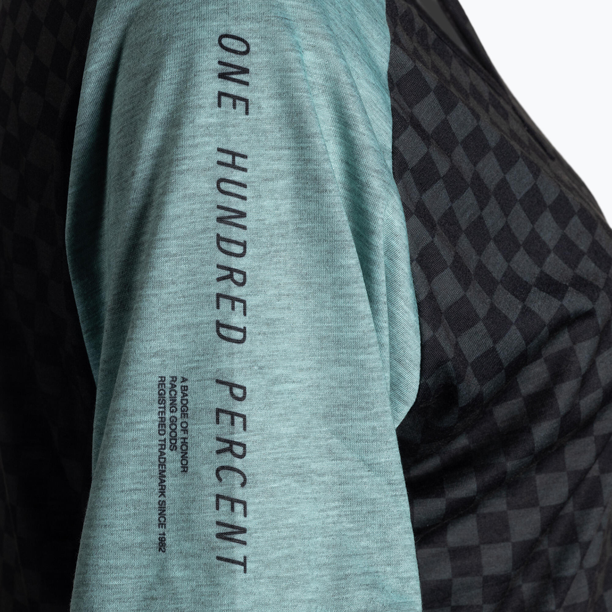 Maglia donna manica corta 100% maglia Airmatic Seafoam Checkers 3/4