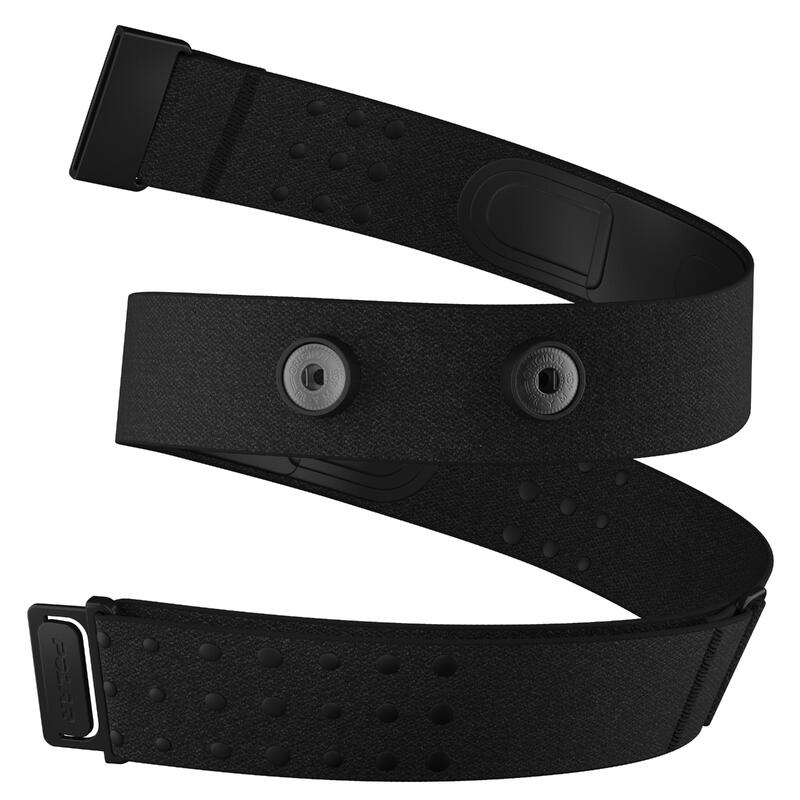 Élastique ceinture cardio - Antidérapant, Boucle de sécurité - Pro Strap Noir